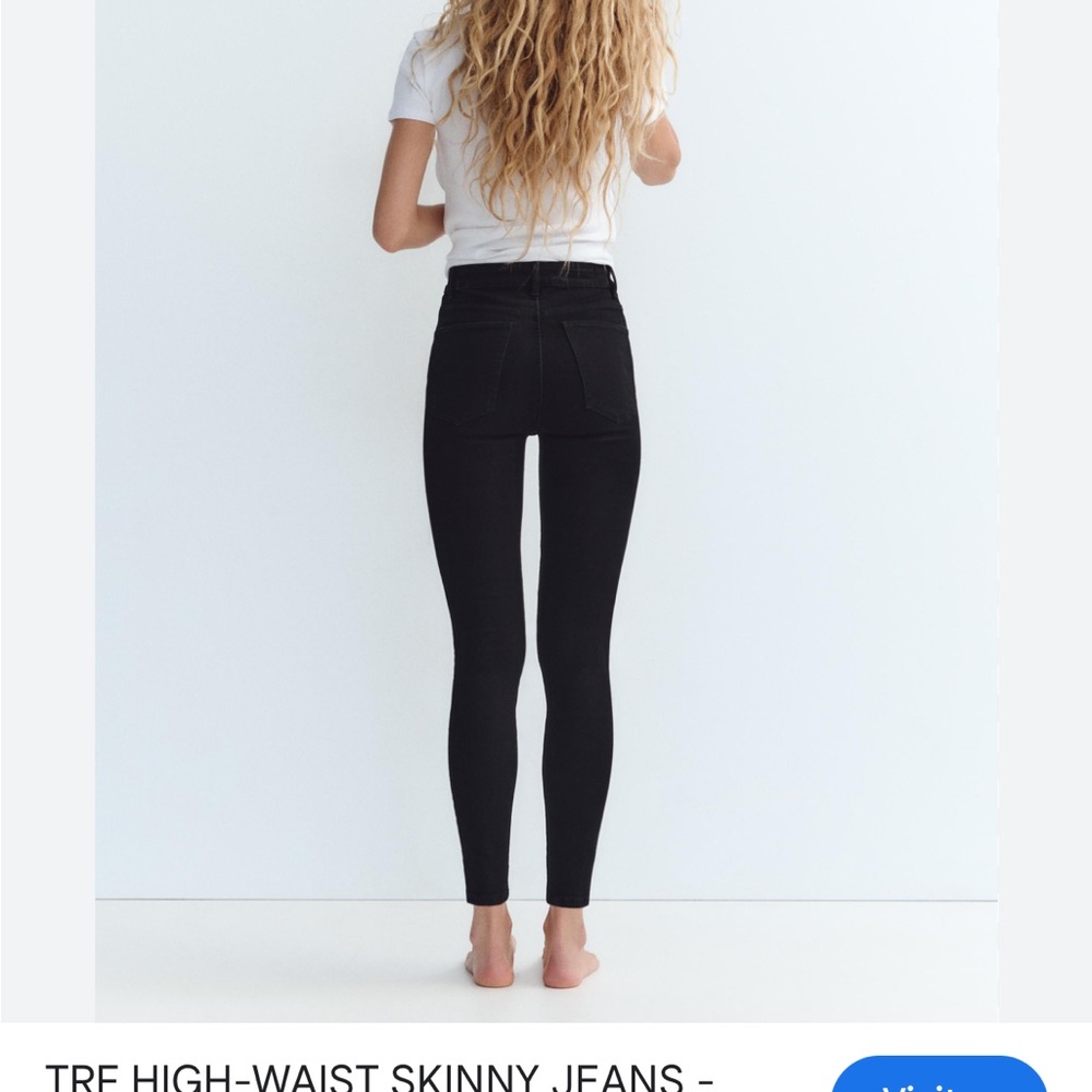 Zara High-Rise Black Skinny Jeans